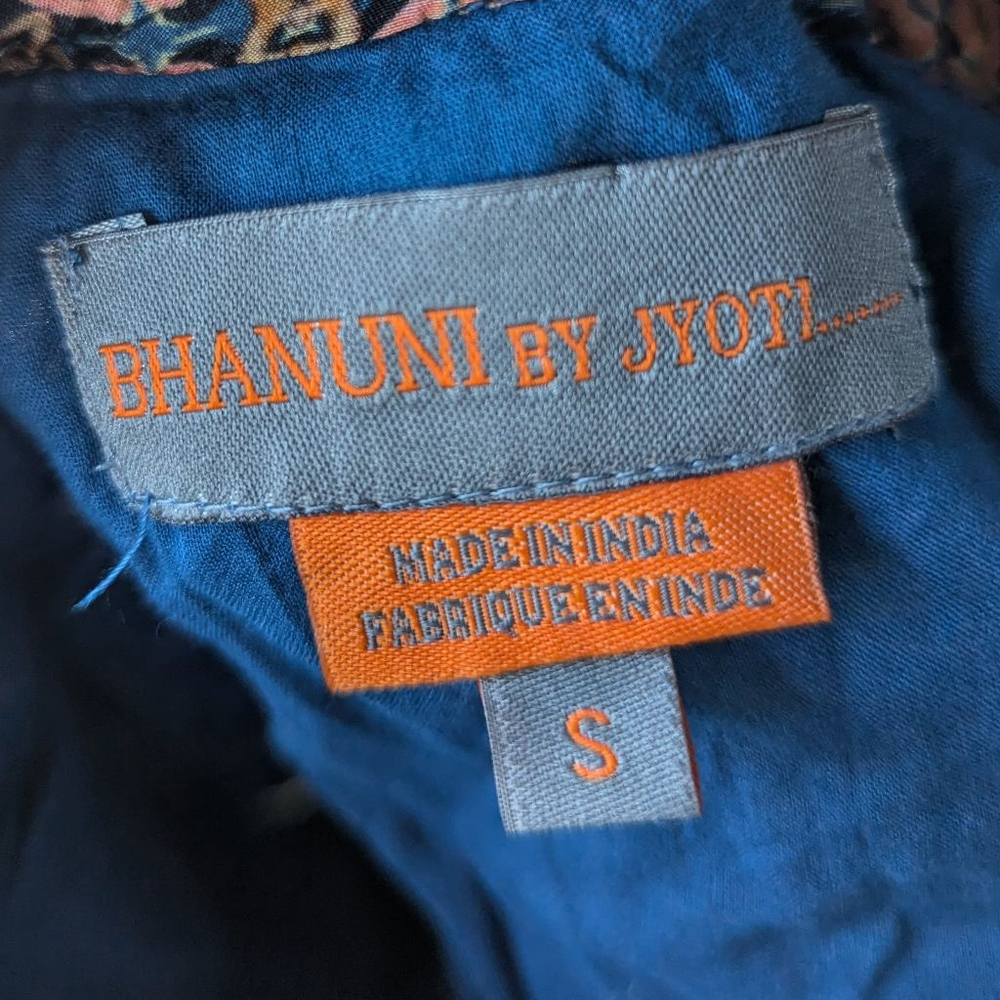 Anthropologie x Bhanuni by Jyoti Ronika Babydoll Blouse Tunic - Small - Flawed - Picture 3 of 13